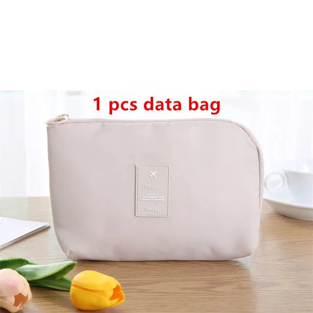 9 Pieces Set Travel Organizer Storage Bags Suitcase Packing Set Storage Cases Portable Luggage Organizer Clothes Shoe Tidy Pouch - AMULET RING STORE