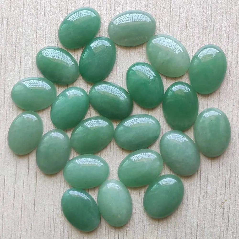 Fast shipping 20pcs/lot Wholesale 18x25mm 2022 hot sell natural stone mixed Oval CAB CABOCHON teardrop beads for jewelry making - AMULET RING STORE
