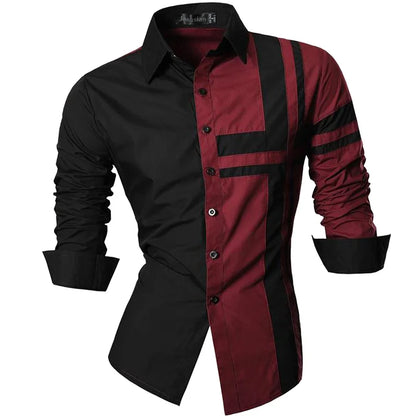 jeansian Spring Autumn Features Shirts Men Casual Shirt New Arrival Long Sleeve Casual Male Shirts K034