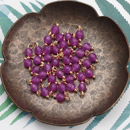 GUFEATHER,50pcs/lot,M899,jewelry accessories,18k gold plated,copper metal,natural stone,hand made,diy earrings,jewelry making - AMULET RING STORE