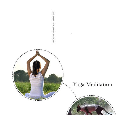 3.15 inch (8 CM) Silent Mind Tibetan Singing Bowl Set Antique Design With Dual Surface Mallet and Yoga physiotherapy - AMULET RING STORE