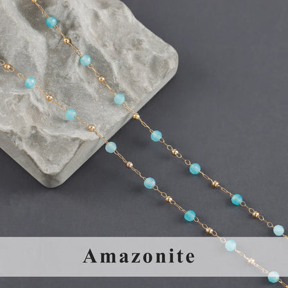 GUFEATHER C256,diy chain,stainless steel,natural gemstone,pass REACH,nickel free,jewelry making,diy bracelet necklace,1m/lot - AMULET RING STORE