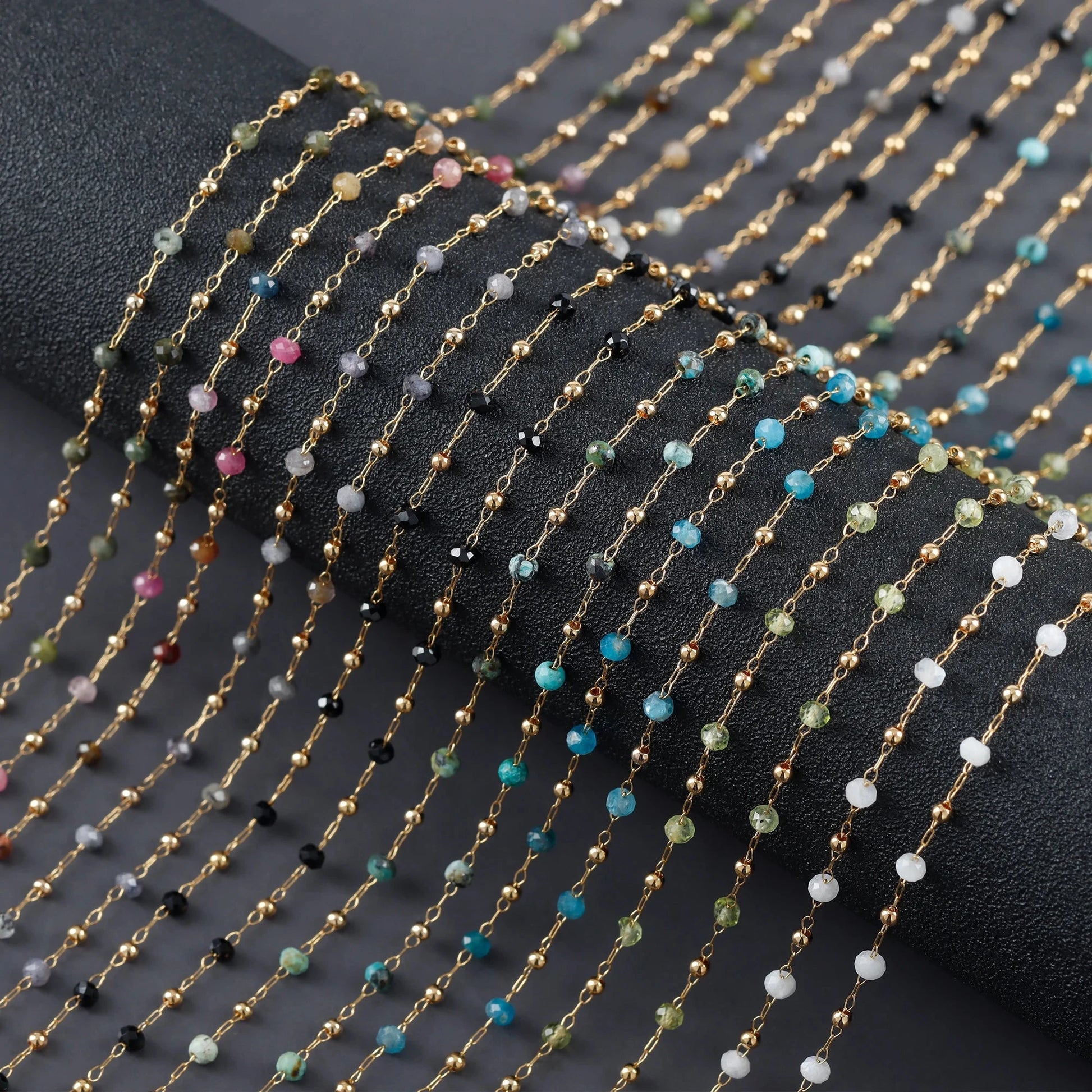 GUFEATHER C256,diy chain,stainless steel,natural gemstone,pass REACH,nickel free,jewelry making,diy bracelet necklace,1m/lot - AMULET RING STORE