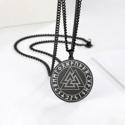 Wicca 7 Archangels Sigil Charm Necklaces Men Women Seal of Solomon Pendant Supernatural Protection Amulet Magic Talisman Jewelry