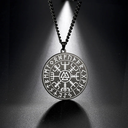 Wicca 7 Archangels Sigil Charm Necklaces Men Women Seal of Solomon Pendant Supernatural Protection Amulet Magic Talisman Jewelry