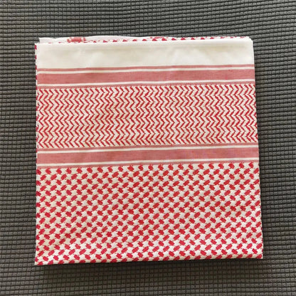 Islamic Clothing Man Saudi Arabic Dubai Traditional Costumes Muslim Accessories Turban Praying Hat Plaid Head Scarf 140*140cm - AMULET RING STORE