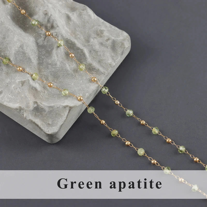 GUFEATHER C256,diy chain,stainless steel,natural gemstone,pass REACH,nickel free,jewelry making,diy bracelet necklace,1m/lot - AMULET RING STORE