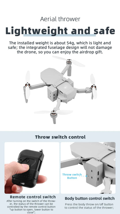 Airdrop System for DJI Mavic air 2/Air 2S Mini 2 Mavic 2 Pro Drone Fishing Bait Gift Rescue Remote Thrower