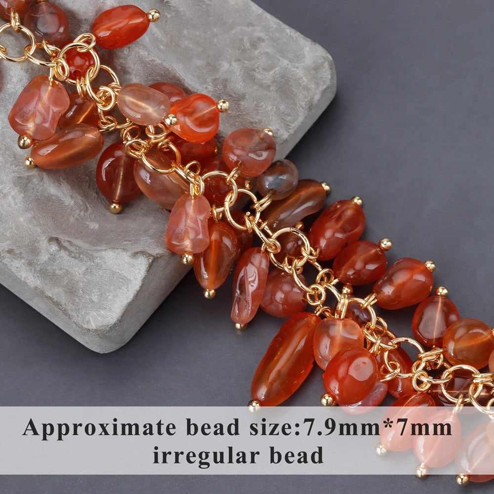 GUFEATHER M987,jewelry accessories,pass REACH,nickel free,18k gold plated,copper,natural stone,diy chain,jewelry making,10cm/lot - AMULET RING STORE