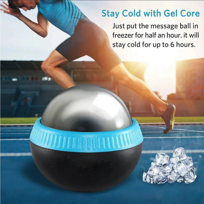 Hot/Cold Massage Roller Ball Stainless Steel Body Therapy Ice Roller Pain Relief  Deep Tissue Massage Balls Body Face Massager