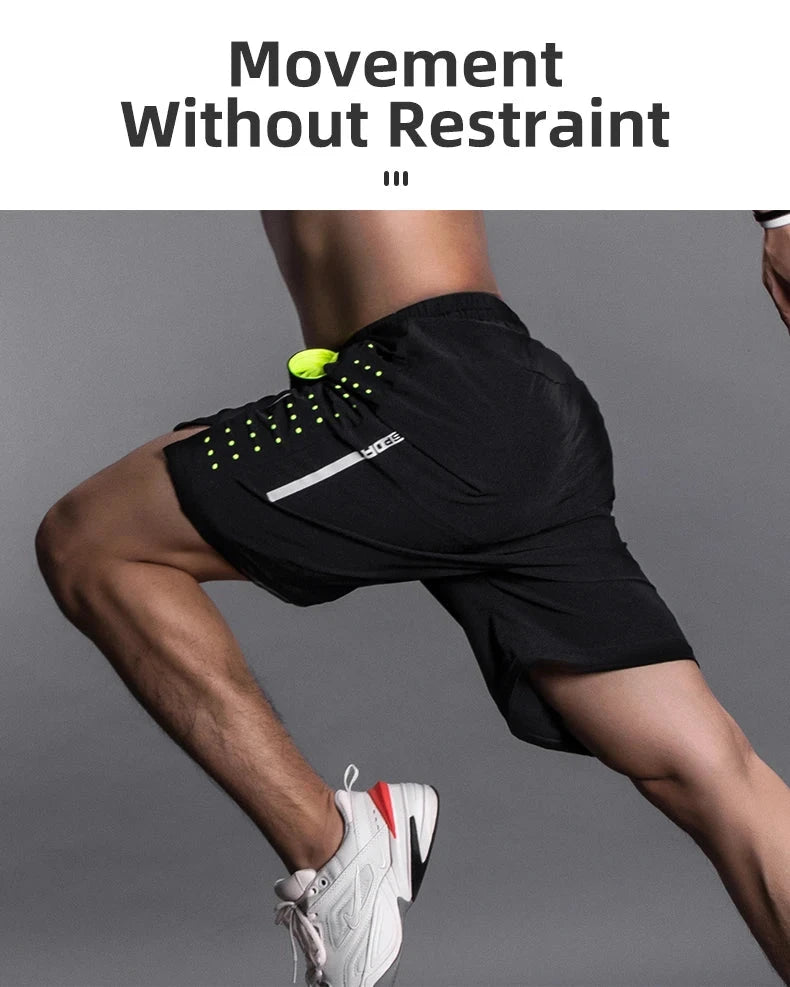 ROCKBROS Running Shorts Unisex Clothing Exercise Gym Shorts Jogging Fitness Breathable Cycling Outdoor Sports Cycling Equipment