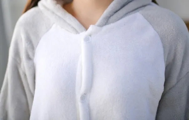 HKSNG Winter Unisex Adult Warm Soft Seal Onesies Pajamas Sleepwear Overall Jumpsuit Pyjamas Kigurumi - AMULET RING STORE