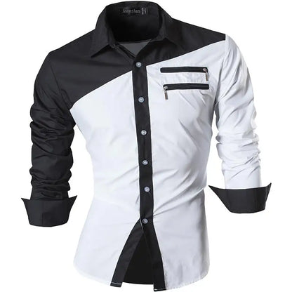 jeansian Spring Autumn Features Shirts Men Casual Shirt New Arrival Long Sleeve Casual Male Shirts K034