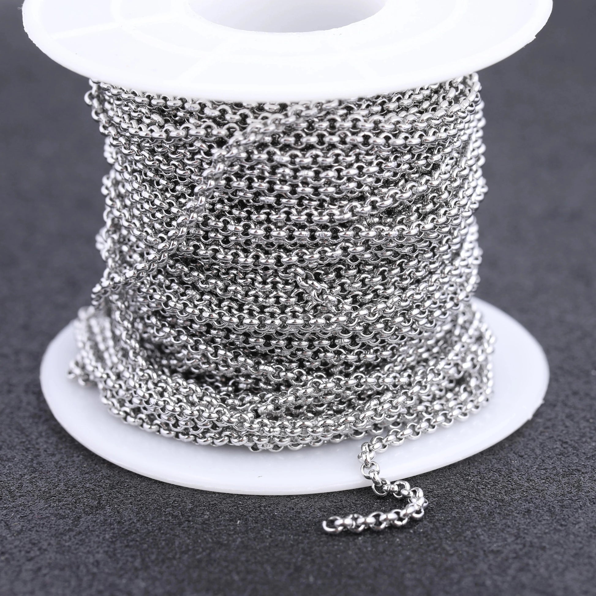 reidgaller 10meteres/roll rose gold plated stainless steel metal necklace chains for jewelry making diy bracelet accessories - AMULET RING STORE