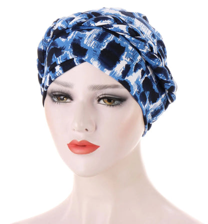 Cotton print muslim turban scarf for women islamic inner hijab caps Arab wrap head scarves femme musulman turbante mujer - AMULET RING STORE