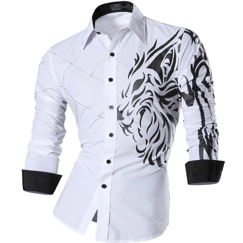 jeansian Spring Autumn Features Shirts Men Casual Shirt New Arrival Long Sleeve Casual Male Shirts K034