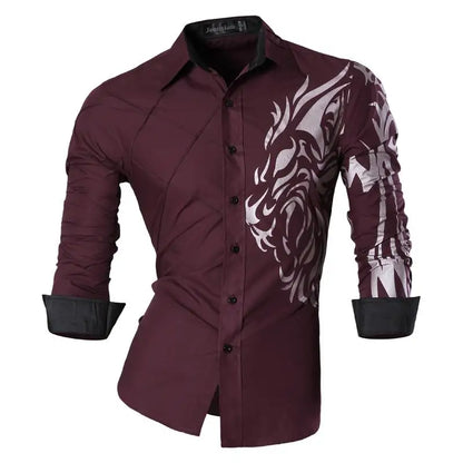 jeansian Spring Autumn Features Shirts Men Casual Shirt New Arrival Long Sleeve Casual Male Shirts K034