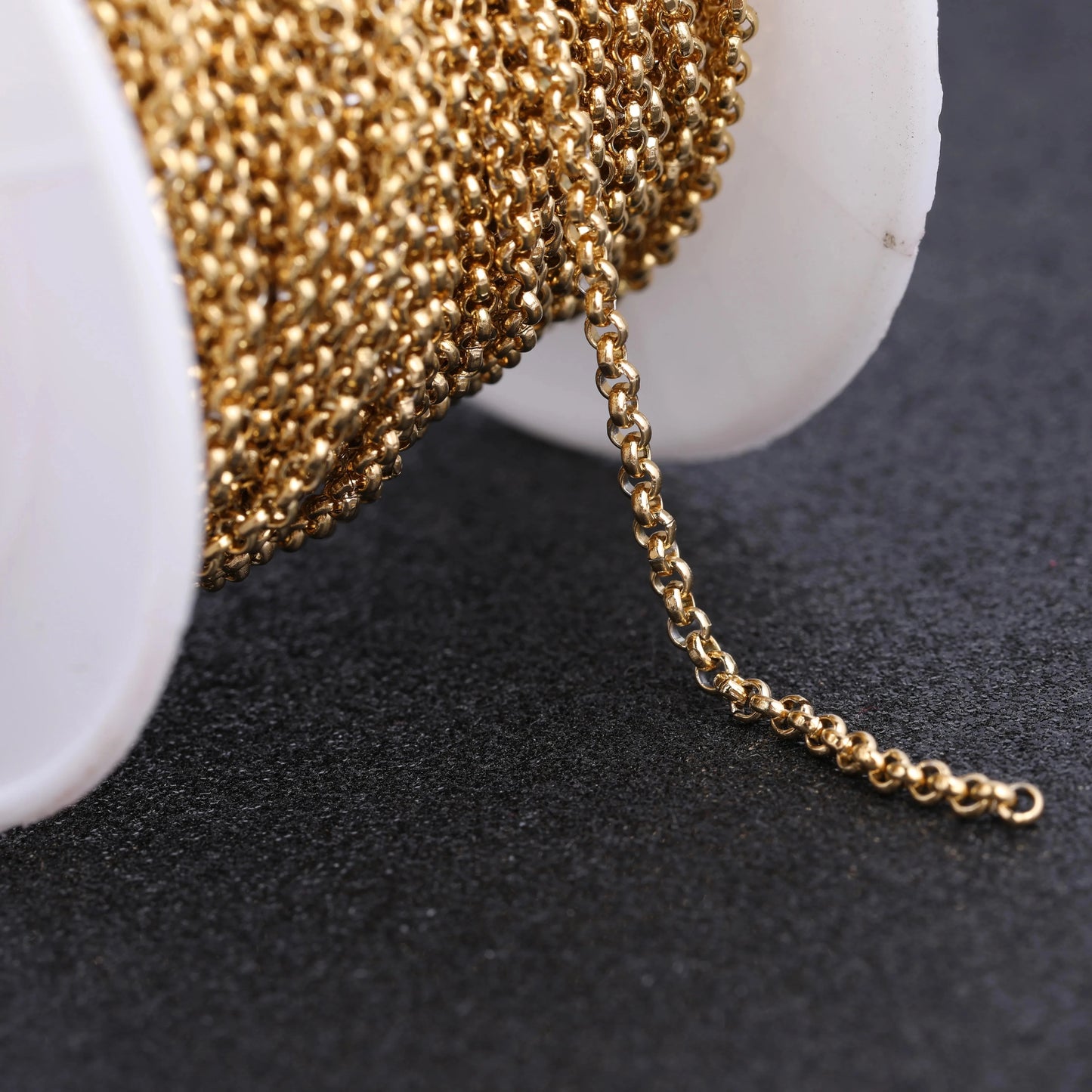 reidgaller 10meteres/roll rose gold plated stainless steel metal necklace chains for jewelry making diy bracelet accessories - AMULET RING STORE