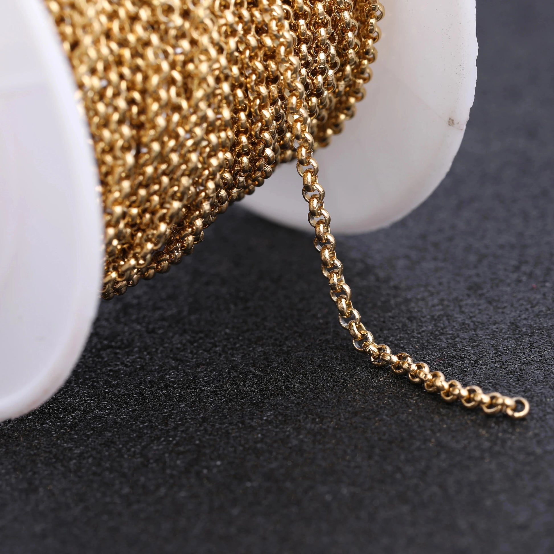 reidgaller 10meteres/roll rose gold plated stainless steel metal necklace chains for jewelry making diy bracelet accessories - AMULET RING STORE