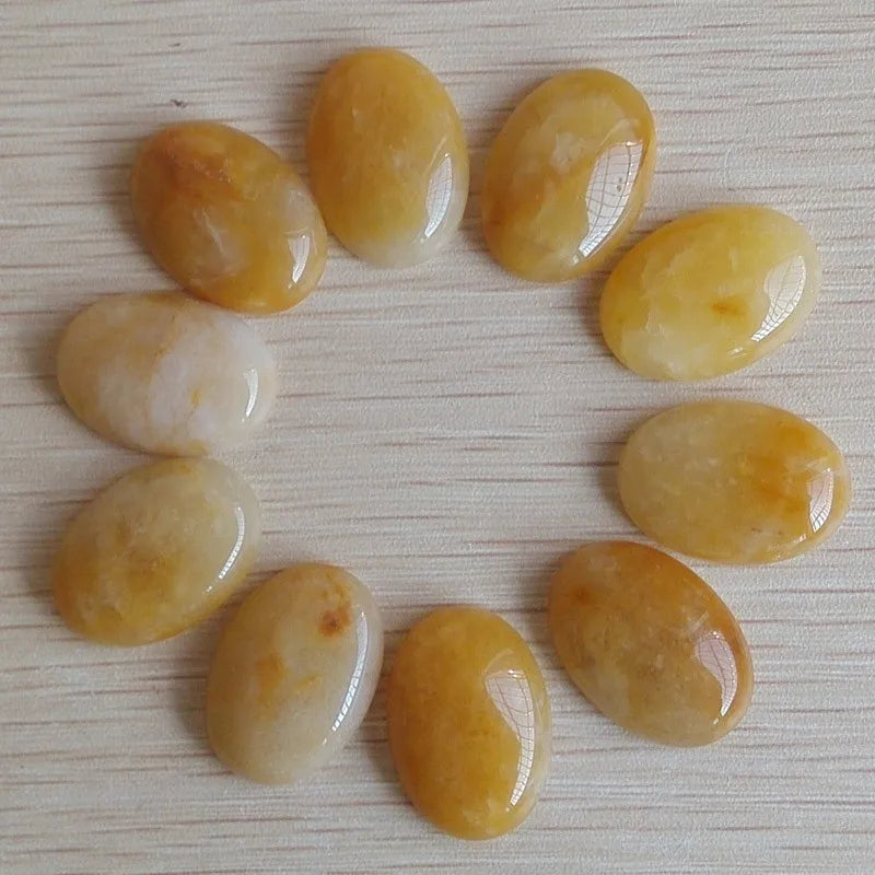 Fast shipping 20pcs/lot Wholesale 18x25mm 2022 hot sell natural stone mixed Oval CAB CABOCHON teardrop beads for jewelry making - AMULET RING STORE