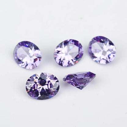 Size 2x3mm~13x18mm Oval Shape 5A CZ Stone Synthetic Gems Color Cubic Zirconia Loose Zircon For Jewelry Making - AMULET RING STORE