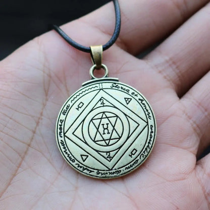 Talisman for Good Luck Amulet Pendant Key of Solomon Necklace