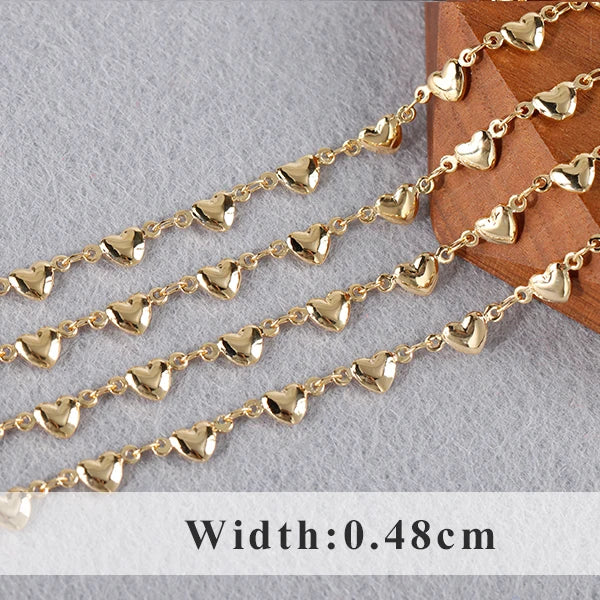YEGUI C164,jewelry accessories,diy chain,18k gold plated,0.3microns,copper metal,diy bracelet necklace,jewelry making,1m/lot - AMULET RING STORE
