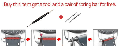 Stainless steel watchband  6mm 8mm 10mm silver golden bracelet Replacement strap for size dial lady's fashion watch Bracelet