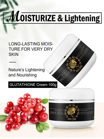 AILKE Bleaching Whitening Anti Wrinkle Lotion Cream, For Face, Body, With Nicotinamide Glutathione, Huge Bottle 500ml/16.9 OZ