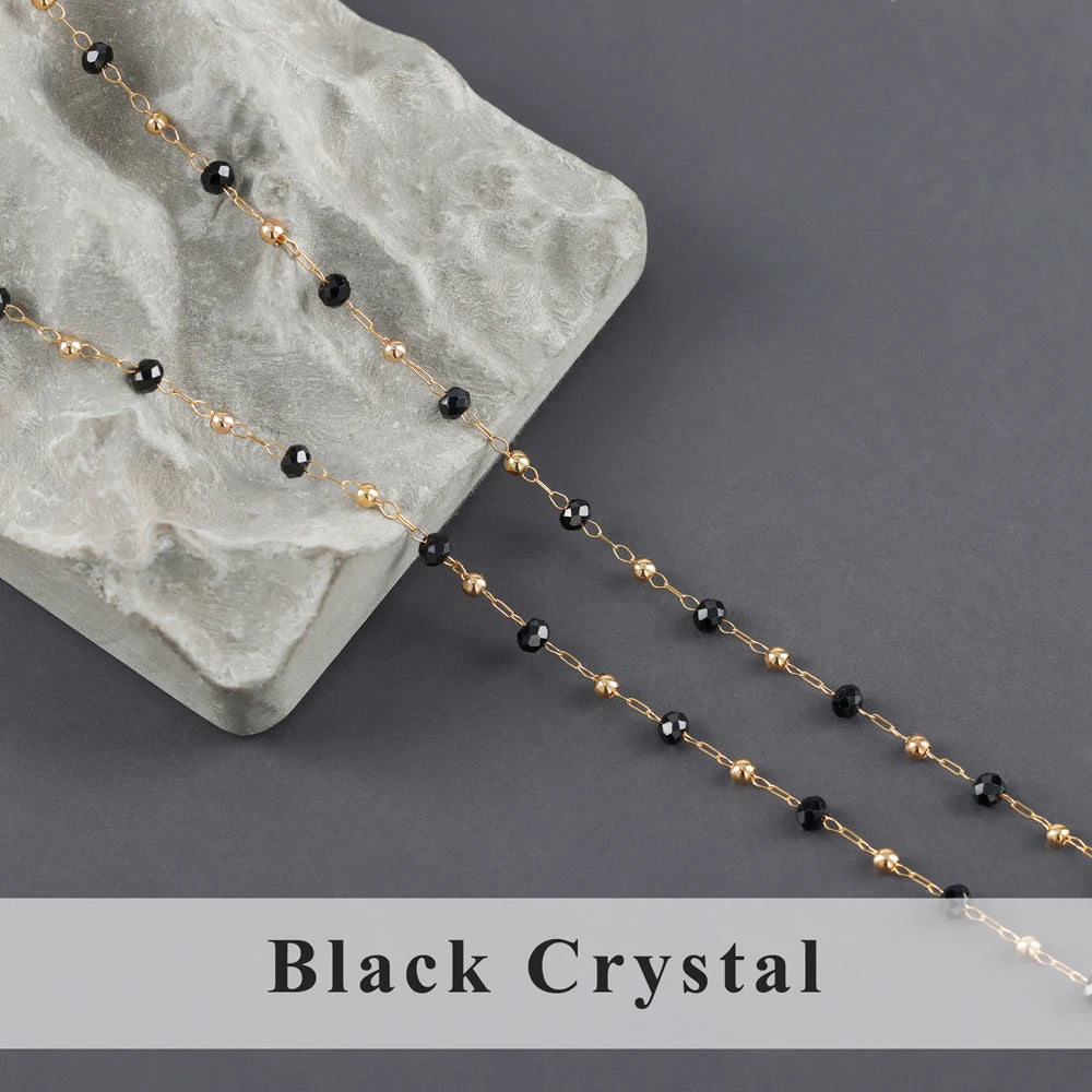 GUFEATHER C256,diy chain,stainless steel,natural gemstone,pass REACH,nickel free,jewelry making,diy bracelet necklace,1m/lot - AMULET RING STORE