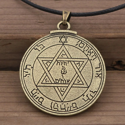 Talisman for Good Luck Amulet Pendant Key of Solomon Necklace