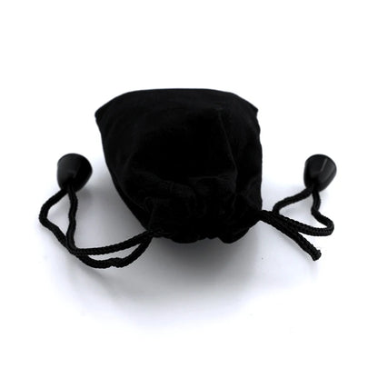 1pc Black Color Velvet Bag Jewelry Packing Velvet Drawstring Pouches Jewelry Gift Bags Display chain ring Packing Bags Gift - AMULET RING STORE