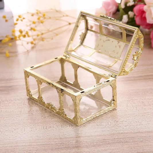 2021 New Vintage Transparent Storage Box Candy Trinket Jewelry Holder Organizer Container - AMULET RING STORE