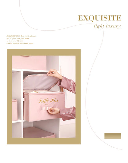 Foldable Storage Box Clothing Quilt Organizer Fabric Caja Organizadora Clothes Container Closet Home Organizer Large Capacity - AMULET RING STORE