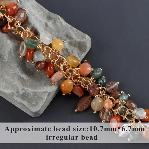 GUFEATHER M987,jewelry accessories,pass REACH,nickel free,18k gold plated,copper,natural stone,diy chain,jewelry making,10cm/lot - AMULET RING STORE