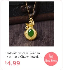 Jade Pendant Amulet Lucky Necklace Natural Gifts Hetian Women Fashion Chinese Chalcedony Jewelry Charm