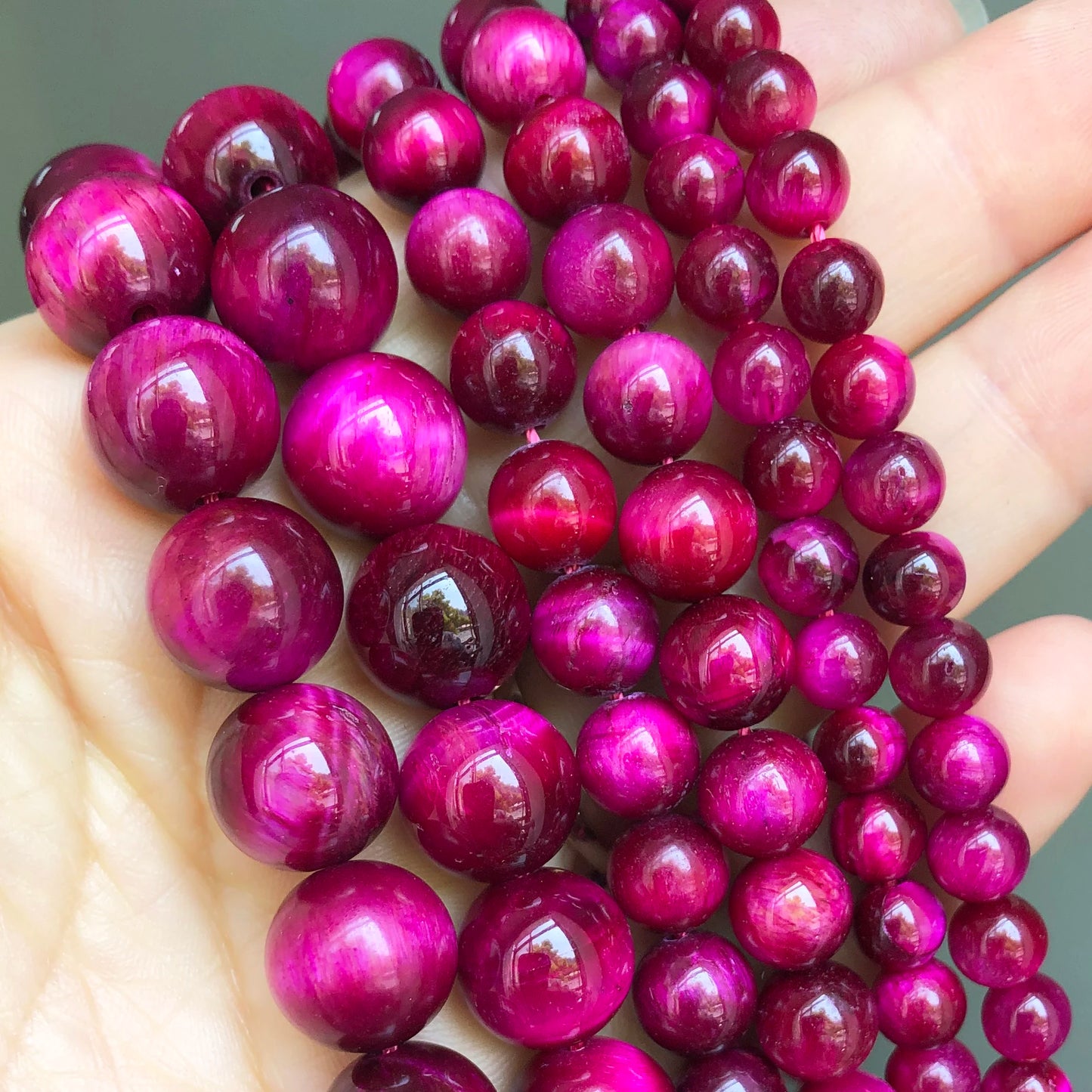 Natural Stone Multicolor Tiger Eye Round Loose Beads For Jewelry Making 4 6 8 10 12 14mm DIY Bracelet Accessories 15'' Strands - AMULET RING STORE