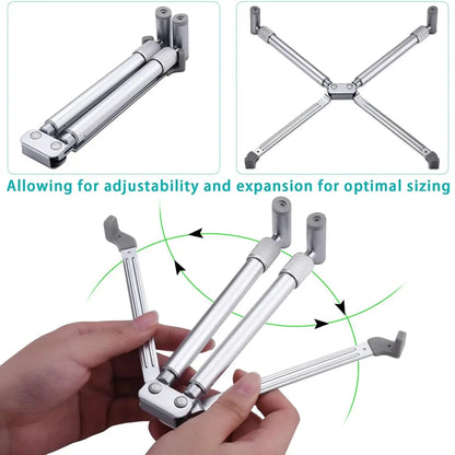 Portable Laptop Stand Aluminum Alloy Holder Foldable Universal Notebook PC Riser Support for Macbook Pro Android 12~17in Laptop - AMULET RING STORE