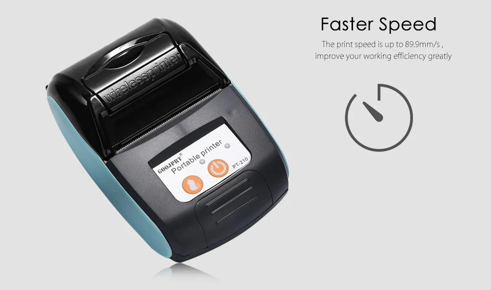 58mm Bluetooth 4.0 Thermal Printer For Phone and Computer To Print Bill POS Receipt Thermal Bluetooth Printer PT210 Model