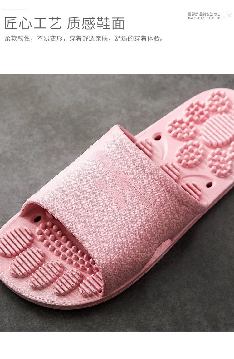 Reflexology Foot Massage Slippers Bath Slippers Tension Relief Acupuncture Feet Massager Household Slipper Foot Health Care - AMULET RING STORE