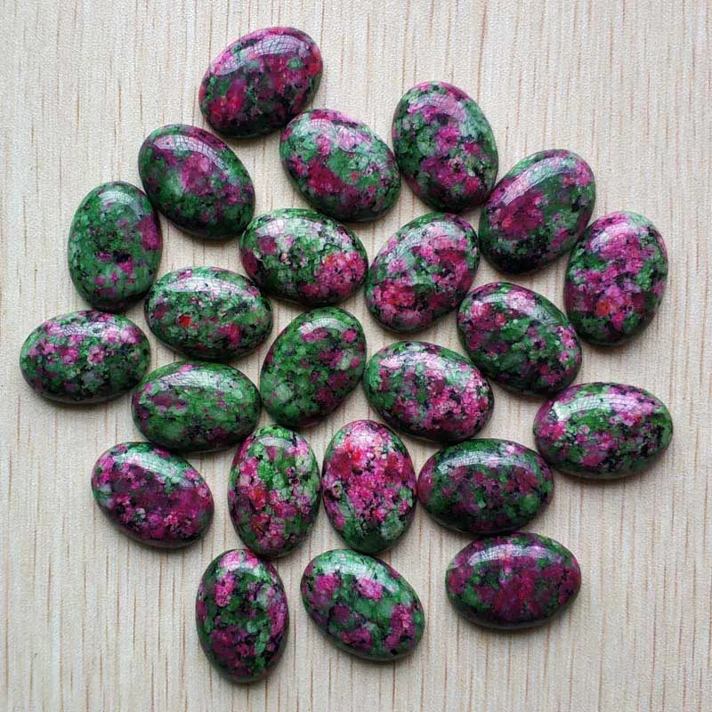 Fast shipping 20pcs/lot Wholesale 18x25mm 2022 hot sell natural stone mixed Oval CAB CABOCHON teardrop beads for jewelry making - AMULET RING STORE