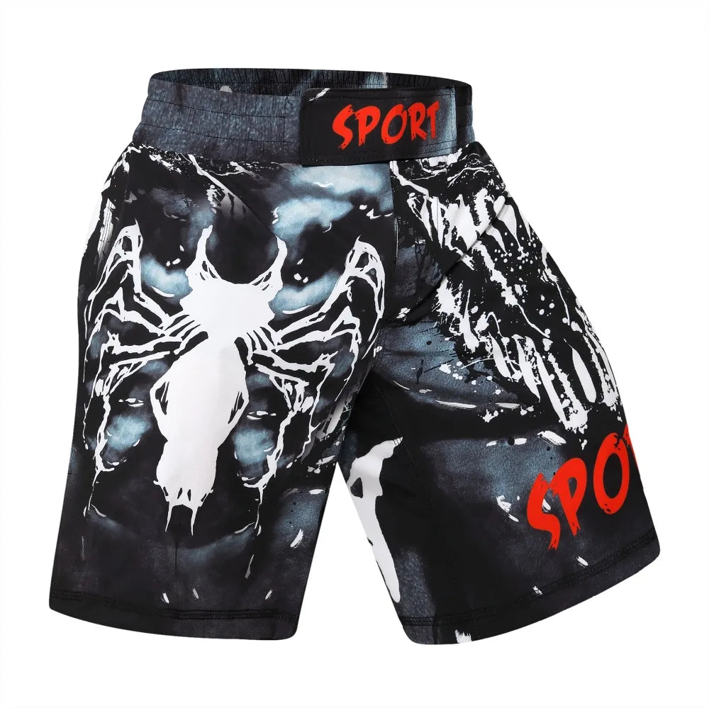 Boxing Set Compression Jersey+Pants Venom Rashguard KickBoxing Tight Sport T-Shirt Trousers Muay Thai MMA men gym suit Fightwear - AMULET RING STORE