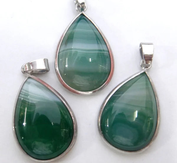 Natural Stone Water Drop Shape Pendant - DIY Jewelry Charm