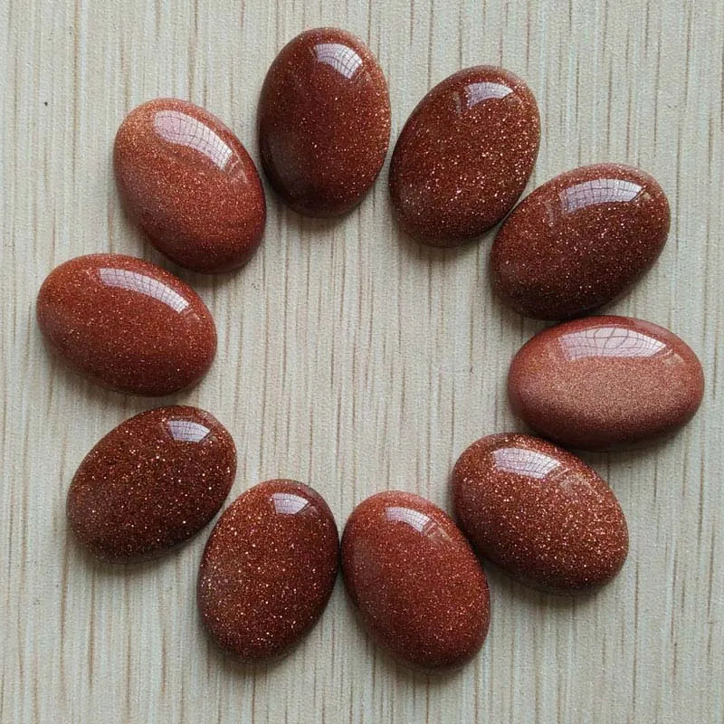 Fast shipping 20pcs/lot Wholesale 18x25mm 2022 hot sell natural stone mixed Oval CAB CABOCHON teardrop beads for jewelry making - AMULET RING STORE