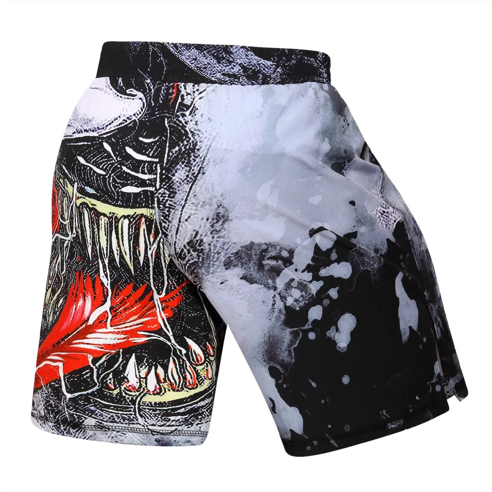 Boxing Set Compression Jersey+Pants Venom Rashguard KickBoxing Tight Sport T-Shirt Trousers Muay Thai MMA men gym suit Fightwear - AMULET RING STORE