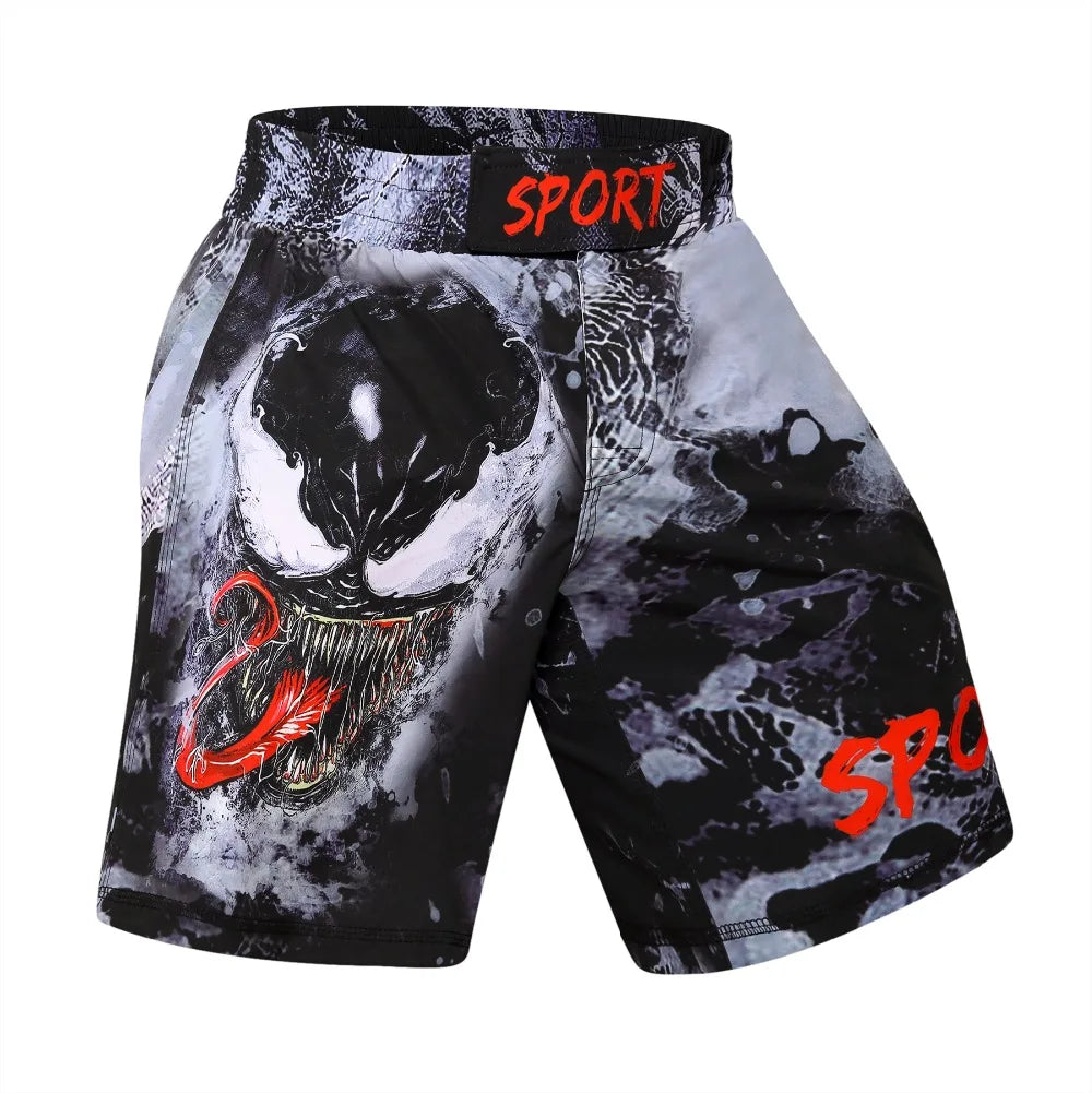 Boxing Set Compression Jersey+Pants Venom Rashguard KickBoxing Tight Sport T-Shirt Trousers Muay Thai MMA men gym suit Fightwear - AMULET RING STORE
