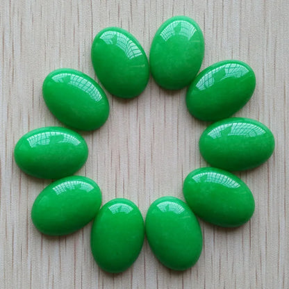 Fast shipping 20pcs/lot Wholesale 18x25mm 2022 hot sell natural stone mixed Oval CAB CABOCHON teardrop beads for jewelry making - AMULET RING STORE