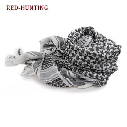 Tactical Keffiyeh Shemagh Arab Scarf Shawl Neck Cover Head Wrap Cotton Winter Scarves - AMULET RING STORE