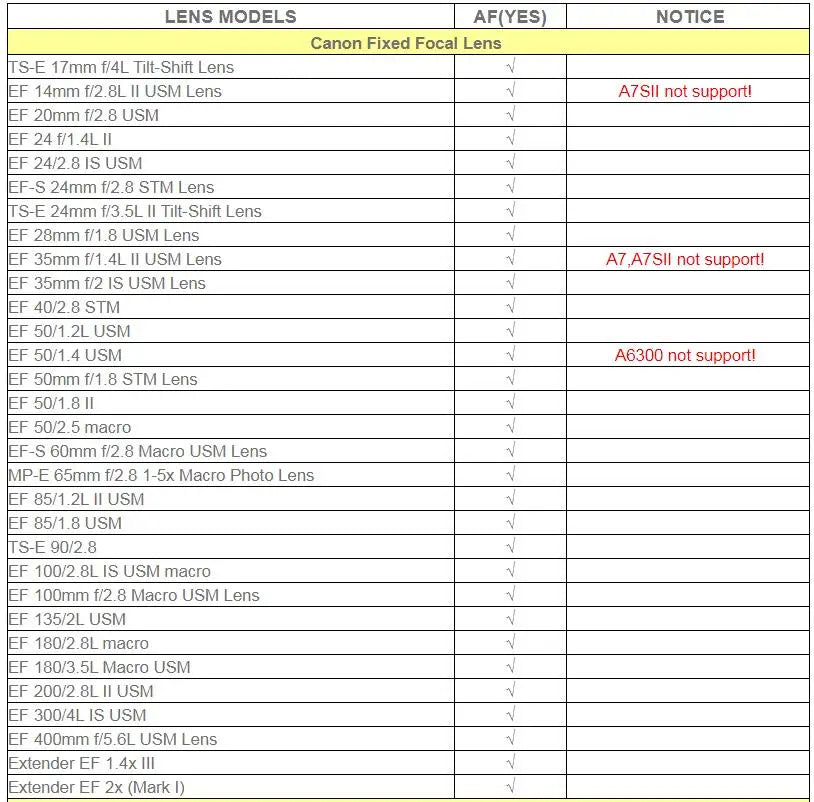 Commlite CM-EF-NEX Auto-Focus Lens Mount Adapter for Canon EF Lens to use for Sony NEX Mount Cameras - AMULET RING STORE