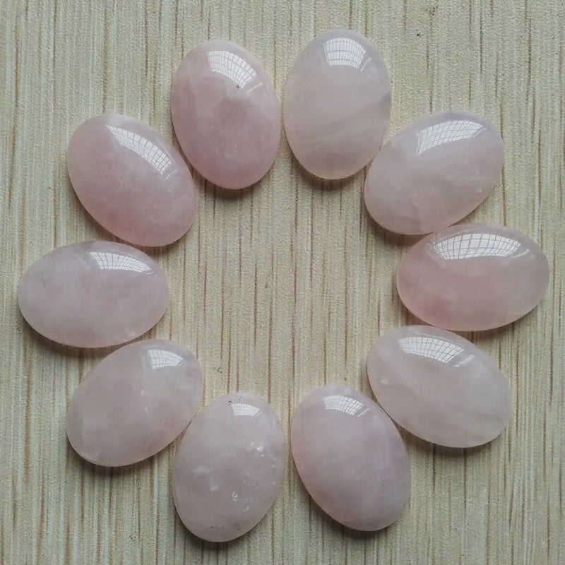 Fast shipping 20pcs/lot Wholesale 18x25mm 2022 hot sell natural stone mixed Oval CAB CABOCHON teardrop beads for jewelry making - AMULET RING STORE